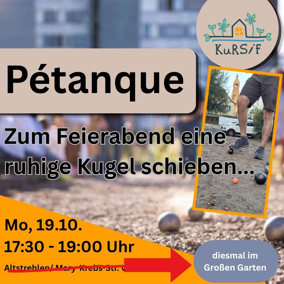 Boule/ Pétanque im Großen Garten