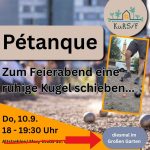 Boule / Pétanque für alle/ pour tous – diesmal im Großen Garten!
