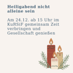 Heiligabend nicht alleine sein