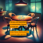 Teil-dich-mit-Stammtisch zum Thema „Austausch/Kommunikation/sich-mitteilen/offen sprechen“
